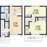 エアリーズ 2LDKの間取り