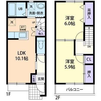 間取図 テラスハウス三笠