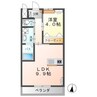 高尾崎 NEW TOWN　La・Ｔｅｒｒｅ 1LDKの間取り