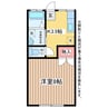 アポロン 1Kの間取り