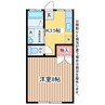 アポロン 1Kの間取り