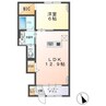 クレーネＢ棟 1LDKの間取り