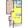 エスペランサ（木滝） 1LDKの間取り