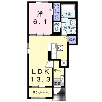間取図 ロワゾーブルーN