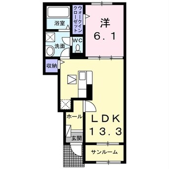 間取図 ロワゾーブルーN