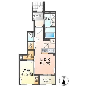 間取図 鹿嶋市宮津台アパートB棟新築工事