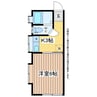 cafune（カフネ） 1Kの間取り
