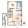 エスパース 2LDKの間取り