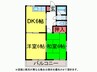 鵜沢ﾊｲﾂ 2DKの間取り