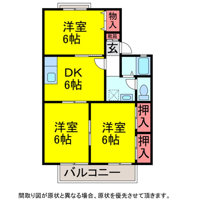 間取図 ｸﾞﾚｲｽｼｬﾙﾑ