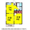 清宮ｺｰﾎﾟ 2DKの間取り
