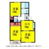 ｼｬﾀﾙ日吉台 3DKの間取り