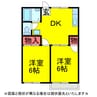 ｺｰﾎﾟ石井3 2DKの間取り