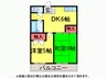 石川ﾊｲﾂ 2DKの間取り