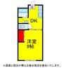 ｱｲｹｲﾊｲﾑ沢山　C･D棟 1DKの間取り