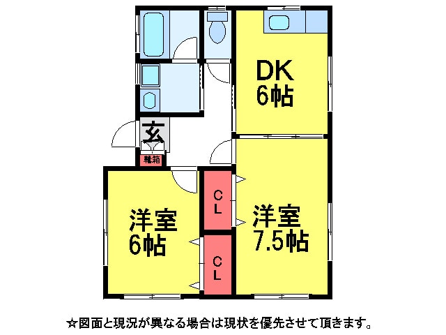 間取り図 菅澤貸家