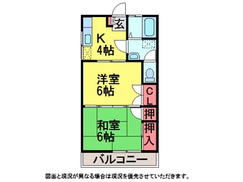 間取図 ｱﾙｽ成田B