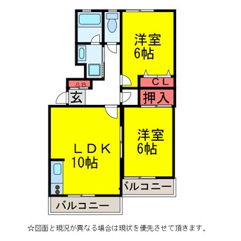 間取図 ｸﾞﾘｰﾝﾋﾙｽﾞ成田