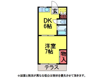 間取図 ｴｽﾃｰﾄﾋﾟｱ美野里