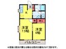 ｻﾝﾊｲﾂ南台 2DKの間取り