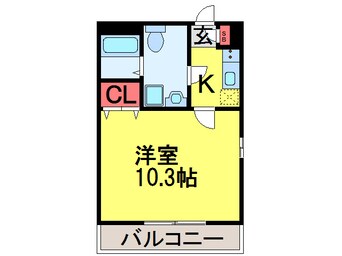 間取図 ﾌﾗｺﾞｰﾗ