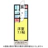 ﾊﾟﾚｯﾄﾌｪﾙﾓ公津の杜AB 1Kの間取り