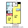 ｺﾝﾌｫｰﾙ 1LDKの間取り