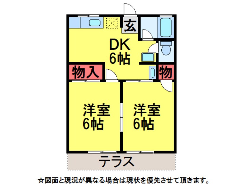 間取図 ﾘﾌﾞﾚ