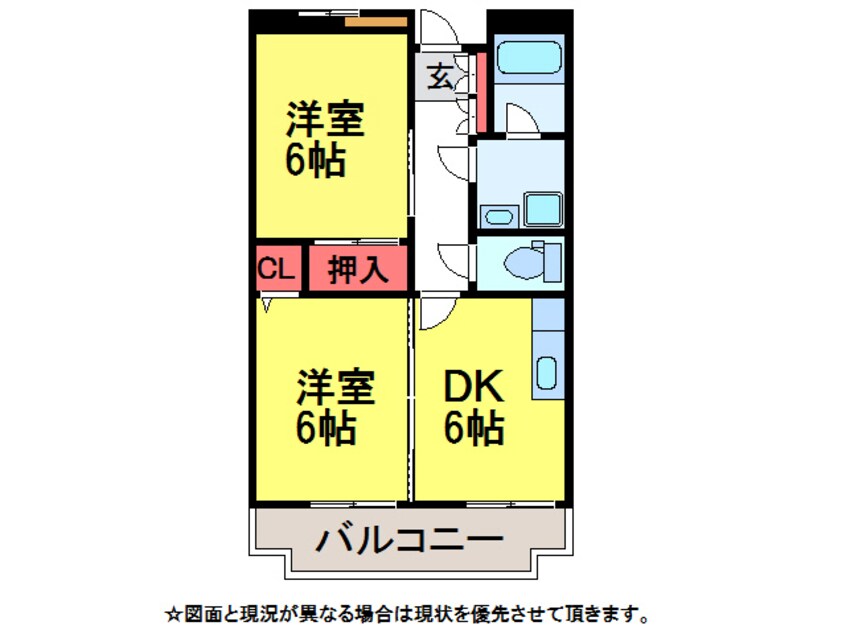 間取図 ｻﾝﾜﾋﾙｽﾞ