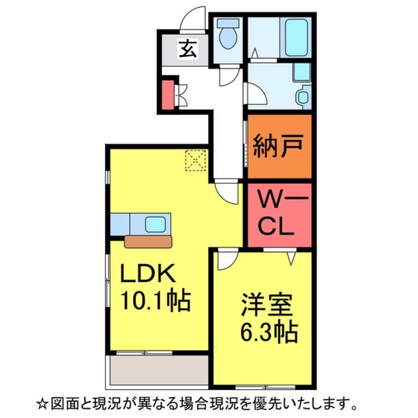 間取図 ｴｸｾﾙﾘﾊﾞﾃｨⅠ