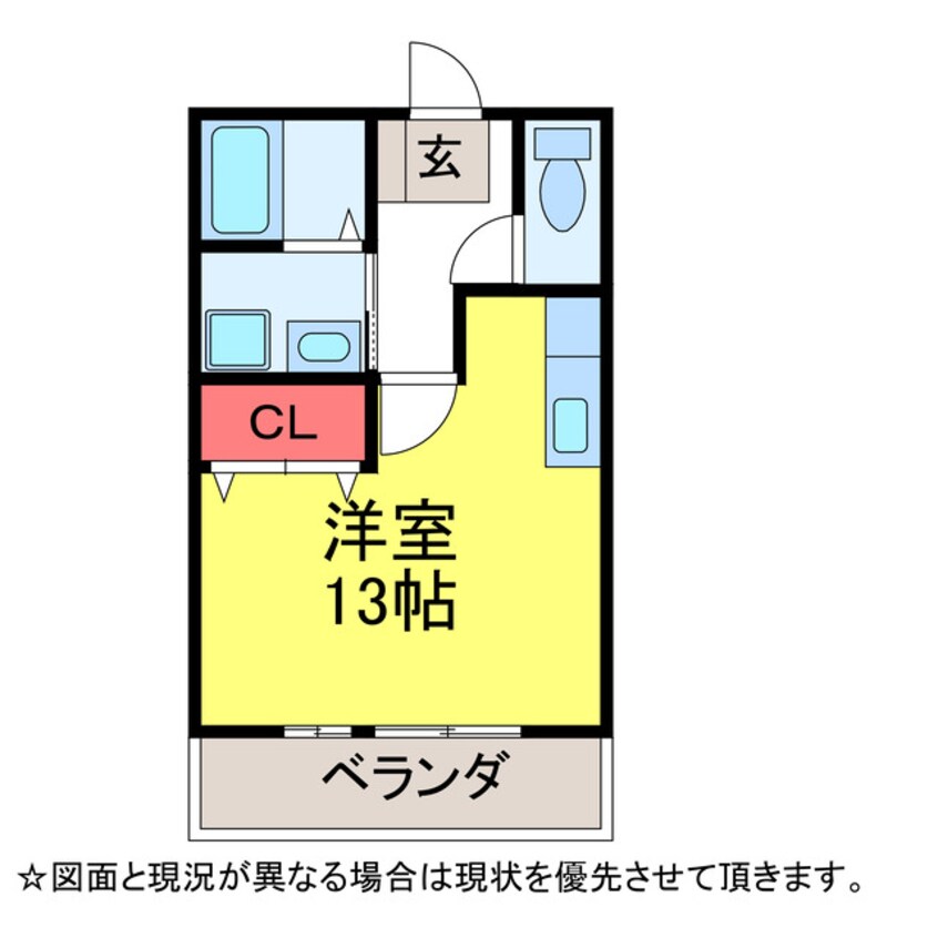 間取図 ｴｽﾎﾟﾜｰﾙⅠ