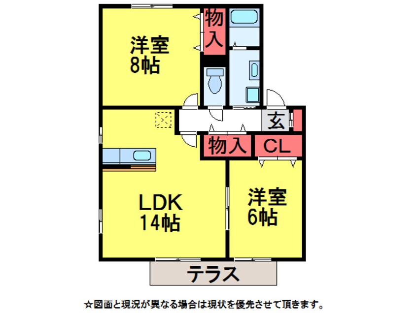 間取図 ｽﾄﾘｰﾑABCDE