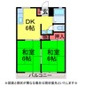 ｺｽﾓﾊｲﾂ 2DKの間取り