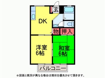 間取図 ｼﾞｭｴﾙﾊﾟﾚｽC棟