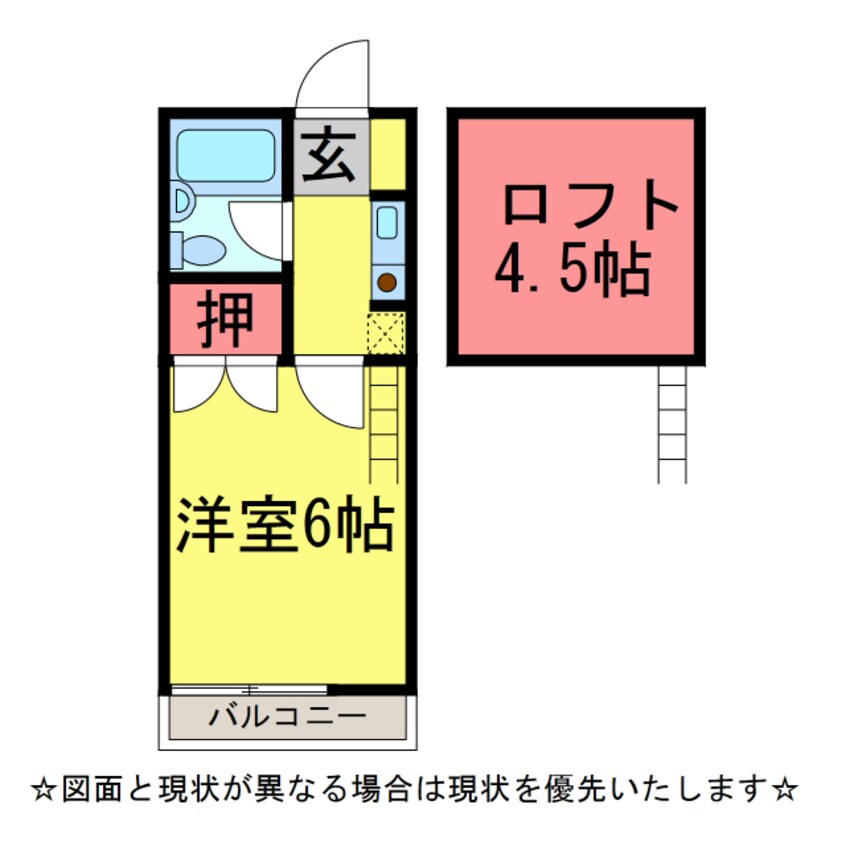 間取図 DKｴｱﾎﾟｰﾄ多古飯笹