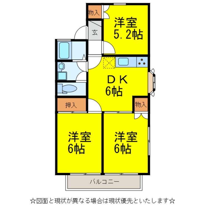 間取図 ﾙｰﾐｰ成田68号館