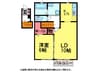ｴｸｾﾙみらいA棟 1LDKの間取り