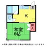 ｸﾞﾘｰﾝﾎｰﾑｽﾞ 1Kの間取り
