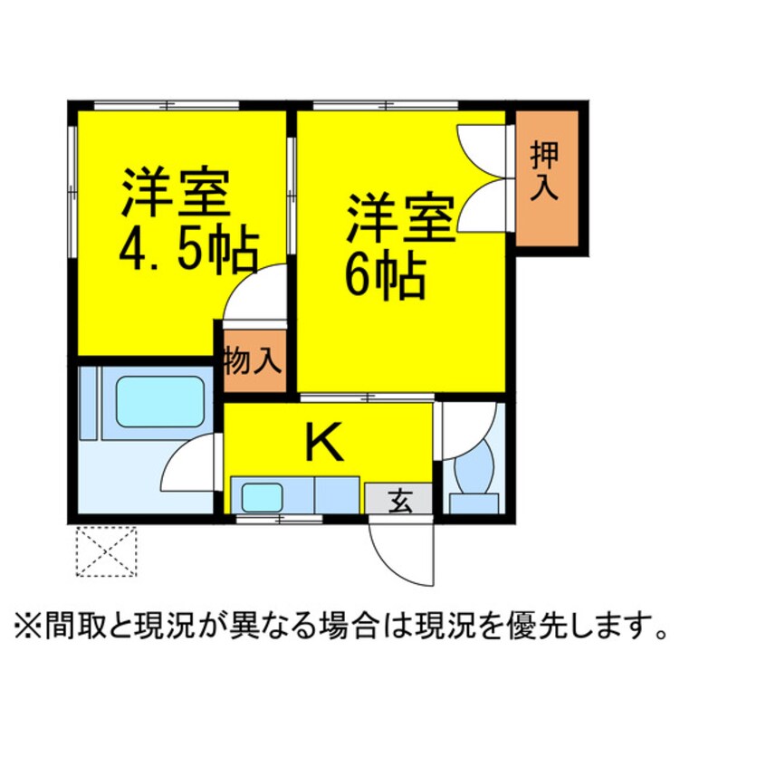 間取図 ｸﾞﾘｰﾝﾎｰﾑｽﾞ