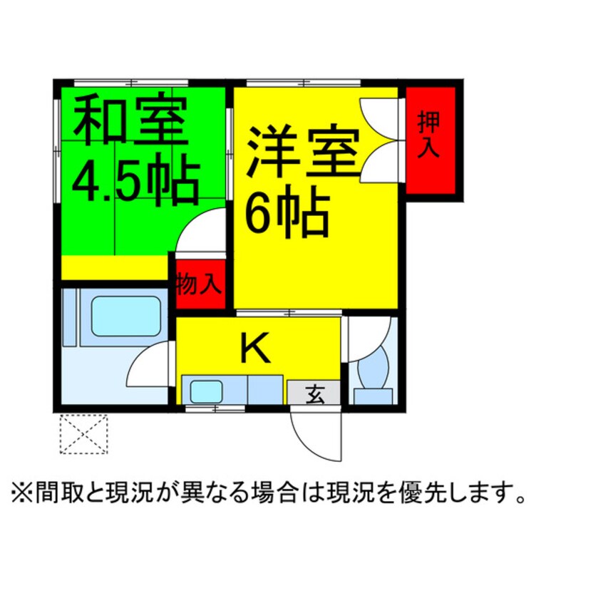 間取図 ｸﾞﾘｰﾝﾎｰﾑｽﾞ