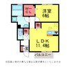 ﾛﾏｰｼﾞｭNARITA 1LDKの間取り