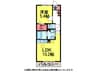 D-roomA 1LDKの間取り