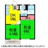小野寺ﾊｲﾂ 2DKの間取り