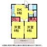 ﾒｿﾞﾝｵｵｸﾗⅡ 2DKの間取り