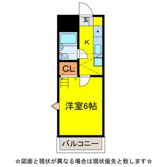 間取図 ｸﾞﾘｰﾝｳﾞｨﾗ東七栄1