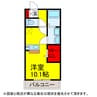 East Hills 1Rの間取り