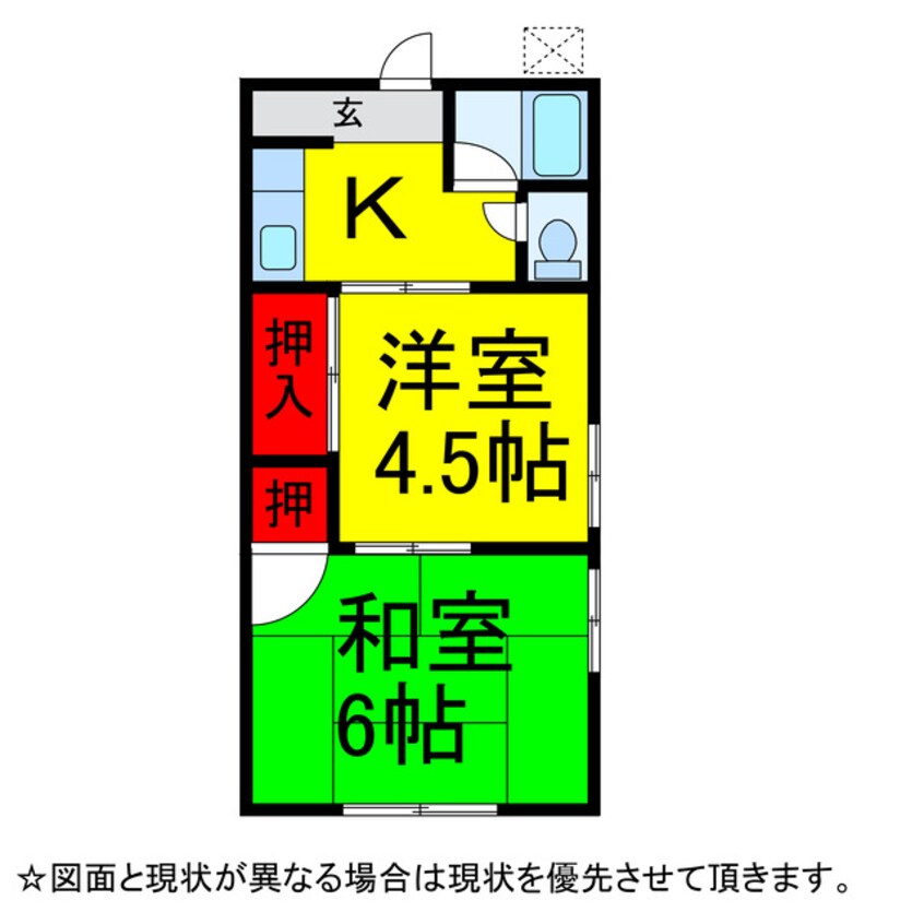 間取図 石毛ﾊｲﾂ