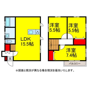 間取図 ﾋﾙｽﾞ