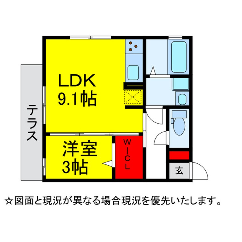 間取図 ｱﾏｰﾋﾞﾚ成田
