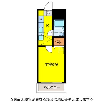 間取図 ﾚｼﾞﾃﾞﾝｽ七栄